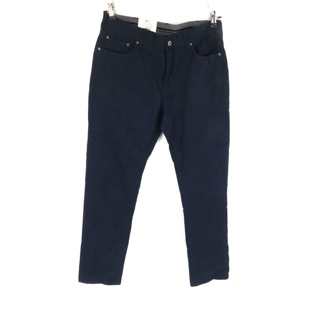 Members Mark Mason Blue Straight Fit 5 Pocket Pant 34x32 Stretch NWT